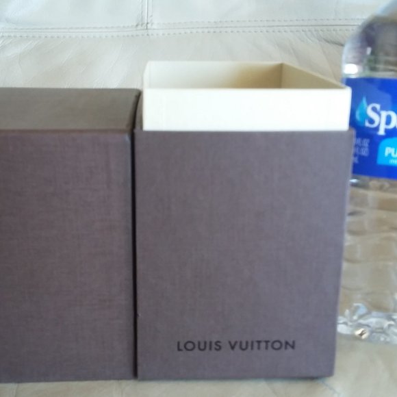 LOUIS VUITTON RARE UNIQUE Vertical Upright Display Holder Box MONOGRAM DAMIER - Picture 10 of 13